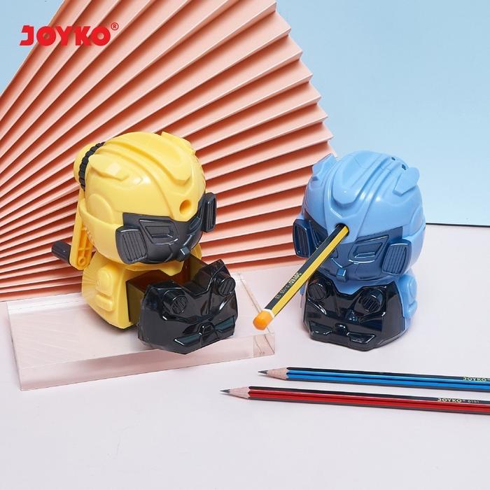 Sharpener Rautan Pensil A165CO - Serutan Putar JOYKO A-165CO ROBOT