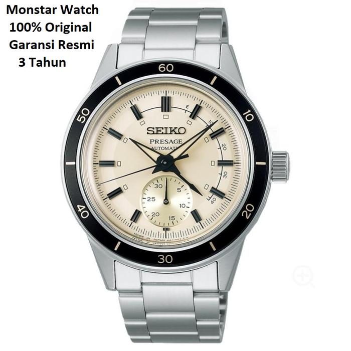 Jam Tangan Seiko Presage SSA447J1 Style 60's Automatic Cream Dial SSA447 Japan Original & Garansi