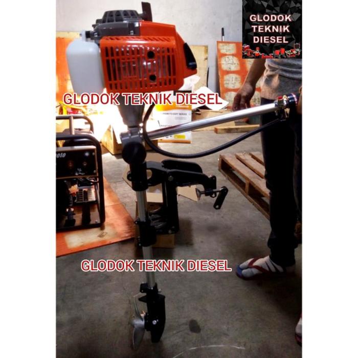 Mesin Tempel 3HP YAMAMOTO Outboard Mesin Perahu Bensin Campur 2 Tak TERBAIK