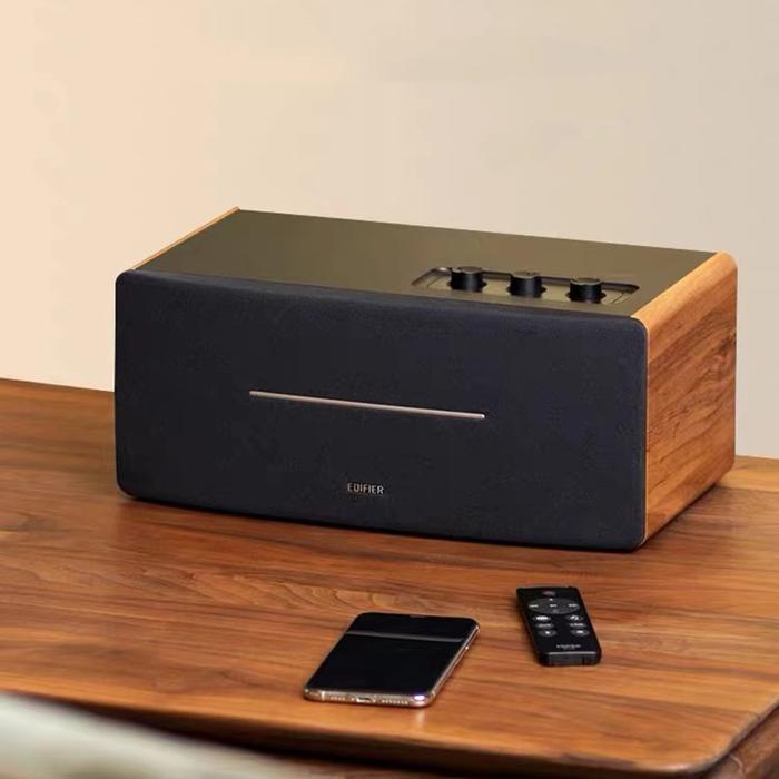 Edifier D12 Kotak Boom Kayu 70W Speaker Bluetooth Stereo Kualitas