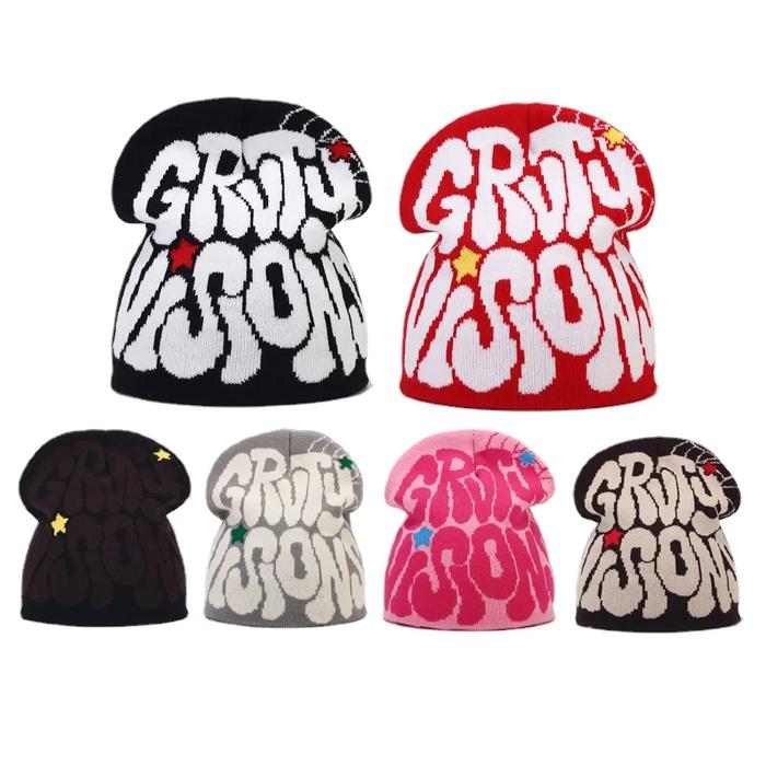 Winter Autumn Knitted Wool Minus Two Beanie Cargo Y2K Cap for Men Women Kanye Beanies Gorras Hombre