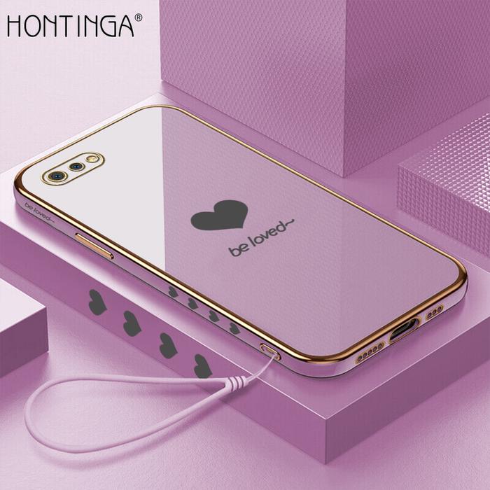 Hontinga Casing Ponsel untuk Realme C2 OPPO A1k, Pelindung HP Kotak