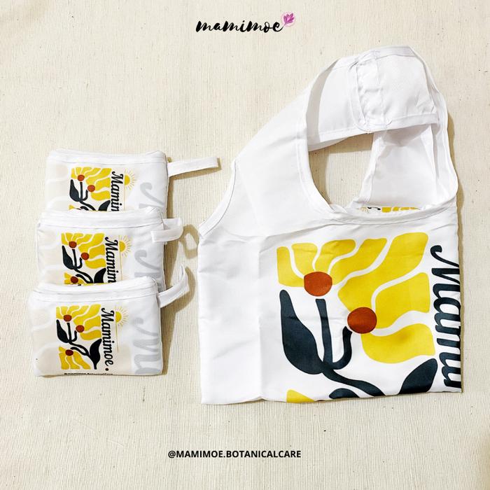 Tas Belanja Lipat Parasut Reusable Foldable Shopping Bag Eco Friendly Kantong Serba Guna Ramah Lingk