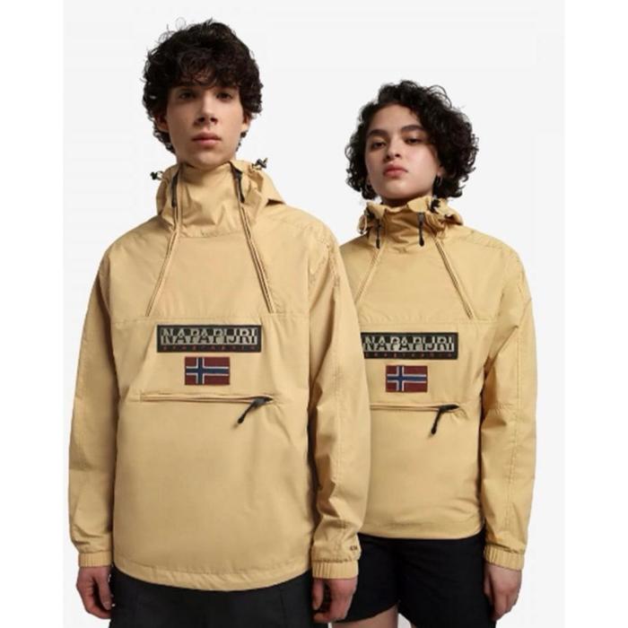 Napapijri Northfarer Shell Summer Hooded Jacket Sand Praire