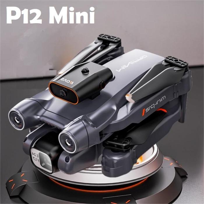 P12 Drone Mini kamera HD 4K 8K, Quadcopter RC fotografi udara