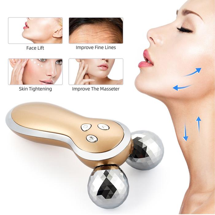 EMS Face&Body&Neck Vibration Massage Roller Double Chin Removal