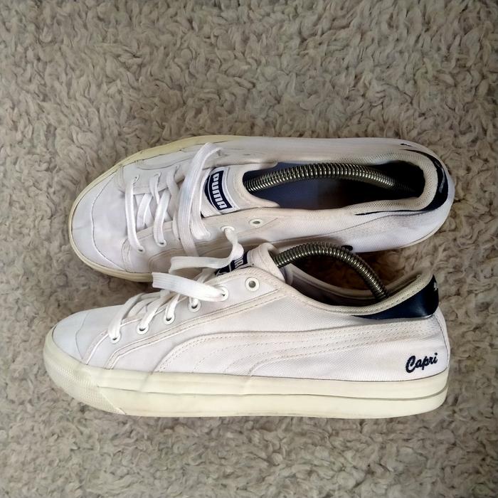 Original White Blue Puma Capri (42/27)