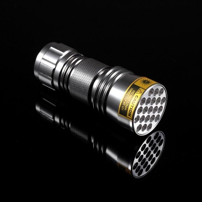 TaffLED Senter Ultraviolet 395nm 21 LED - UV-21-Silver