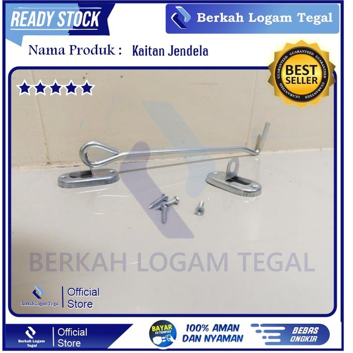 Kaitan Jendela 19 cm / Hak Angin Silver