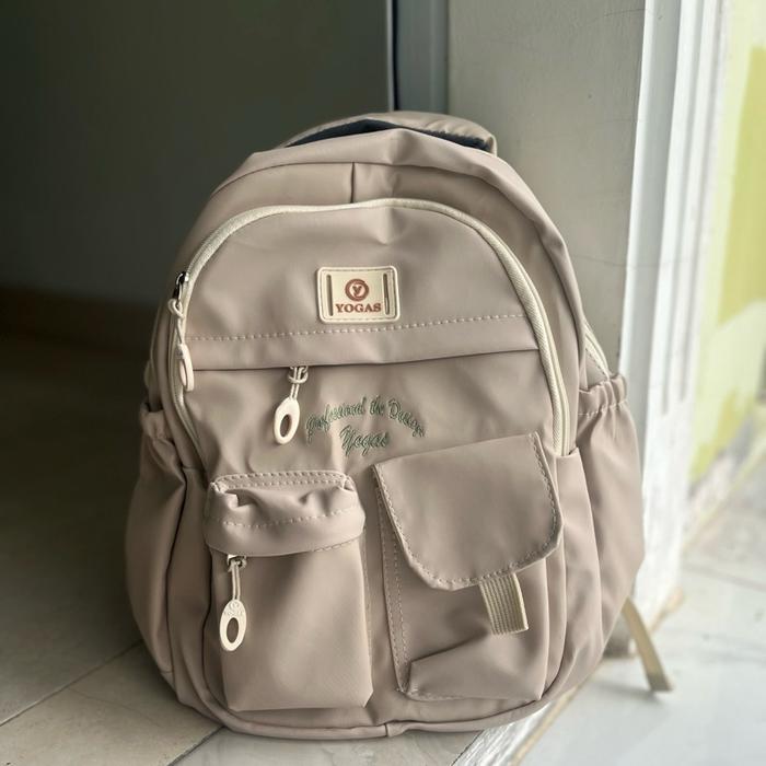 Yogas Mini Backpack Wanita Kantong 2 Desain Elegan Fungsi Multitasking Tas Ransel Modern untuk Gaya