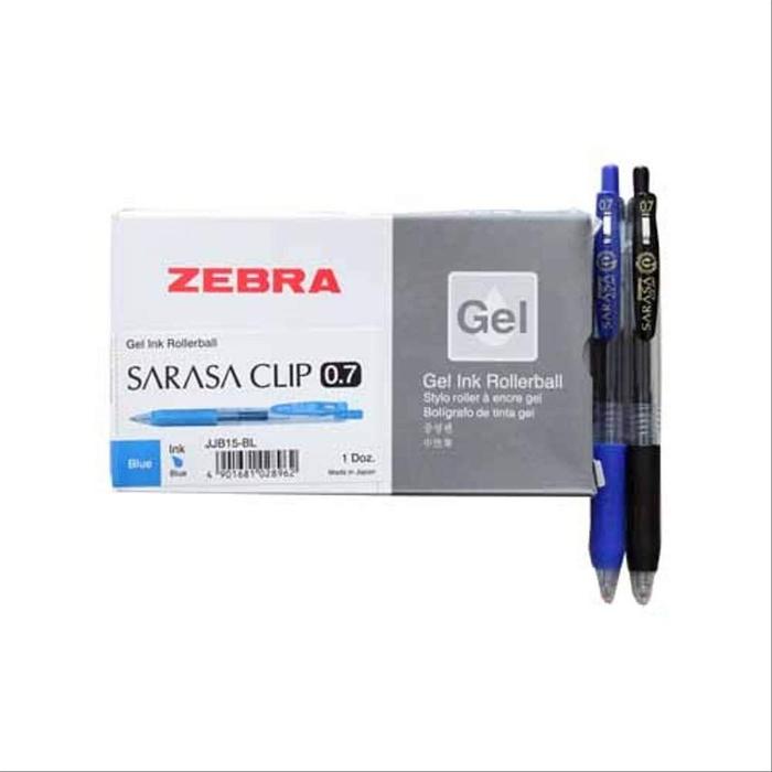 [ PACK ] Pulpen Ballpoint Gel 0,7 - Zebra Sarasa Clip MURAH!