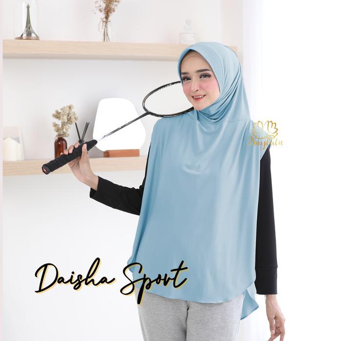 Hijab Sport Zeba Jersey Naylatu Hitam