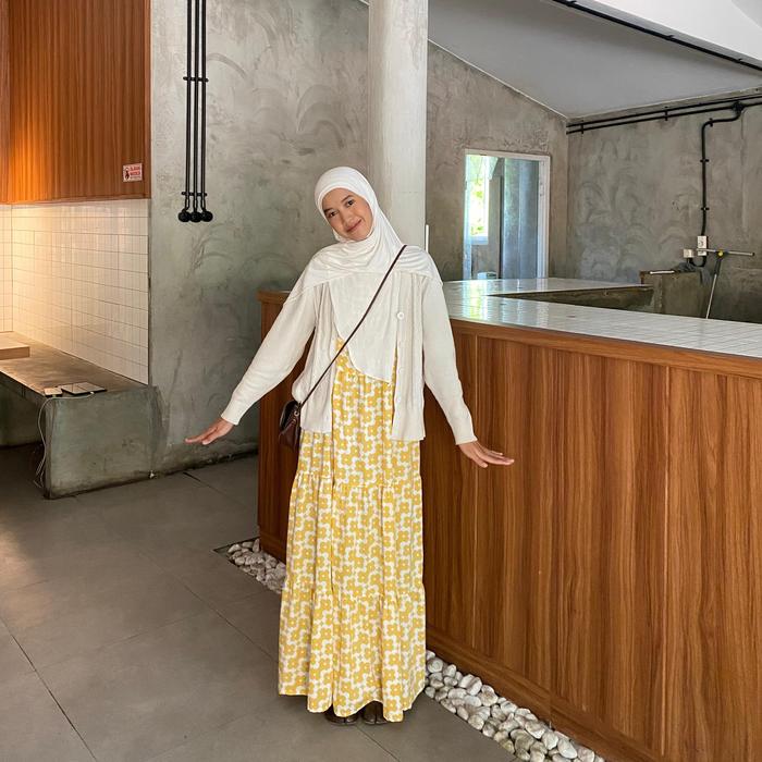 Floral inner dress, daily dress Dress floral Gamis Casual