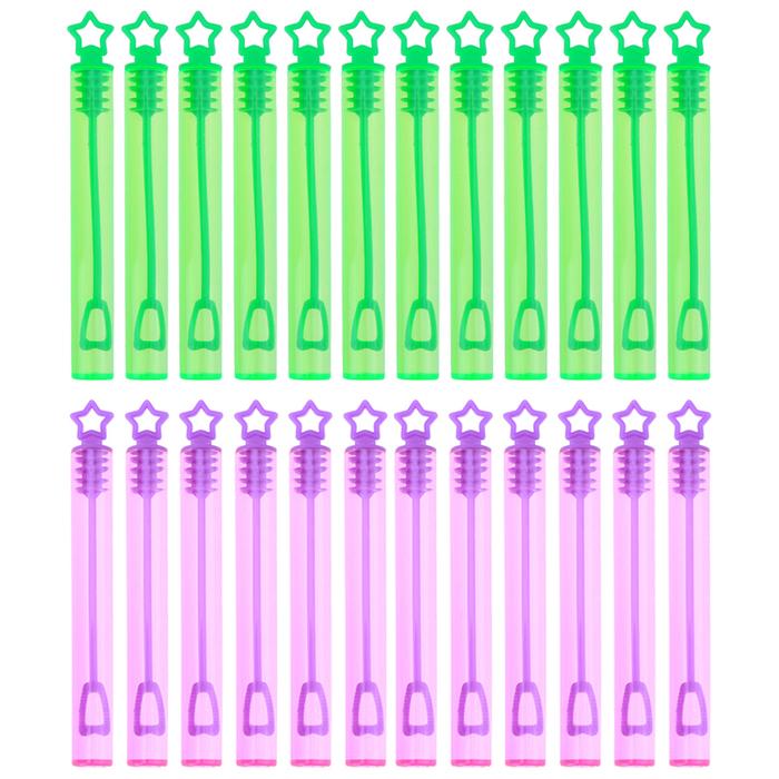24x Party Birthday Empty Wand Tube DIY Bubble Soap Bottles for