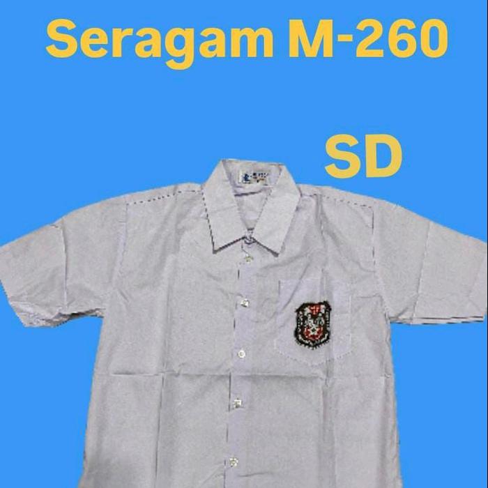 seragam sekolah sd tangan pendek  merek m260