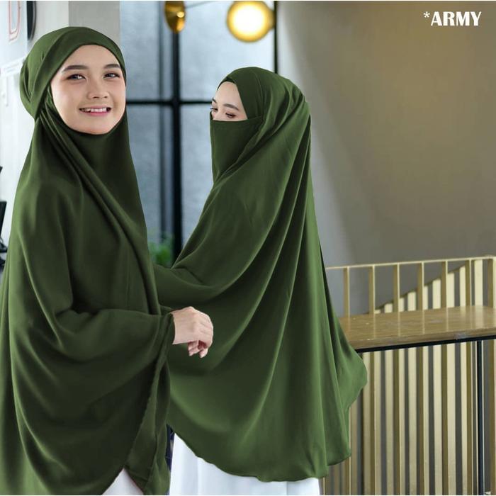 PROMO!! Kerudung Syari Khimar Jumbo Panjang Jersey Tipe Jilbab Hijab Bergo Instan French Khimar Cada