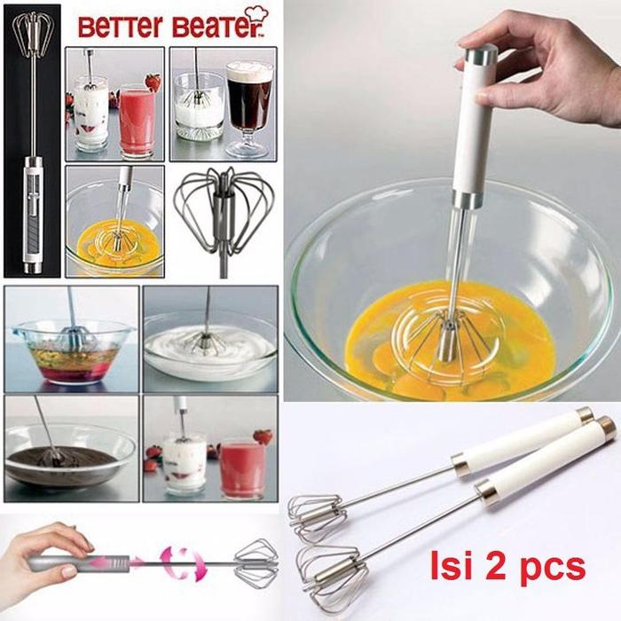 PENGADUK HAND MIXER PORTABLE OTOMATIS 1 BOX ISI 2 KOCOKAN TELUR ADONAN KUE CEPAT PRAKTIS VA96