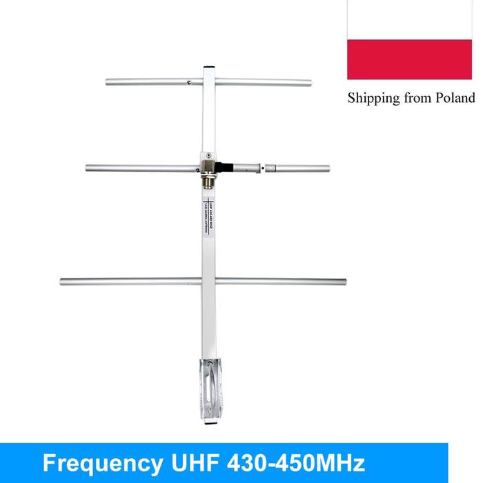Yagi Antenna UHF430-450MHz High Gain 7DBd SO239 Connector Yagi Gamma