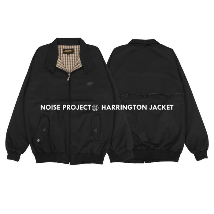 Harrington Jacket Casual Navy - Jaket Harrington Jumbo Vintage Casual Pria