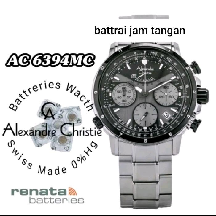 battrai jam tangan Alexandre Christie battrai pengganti battrai jam original 6394mc