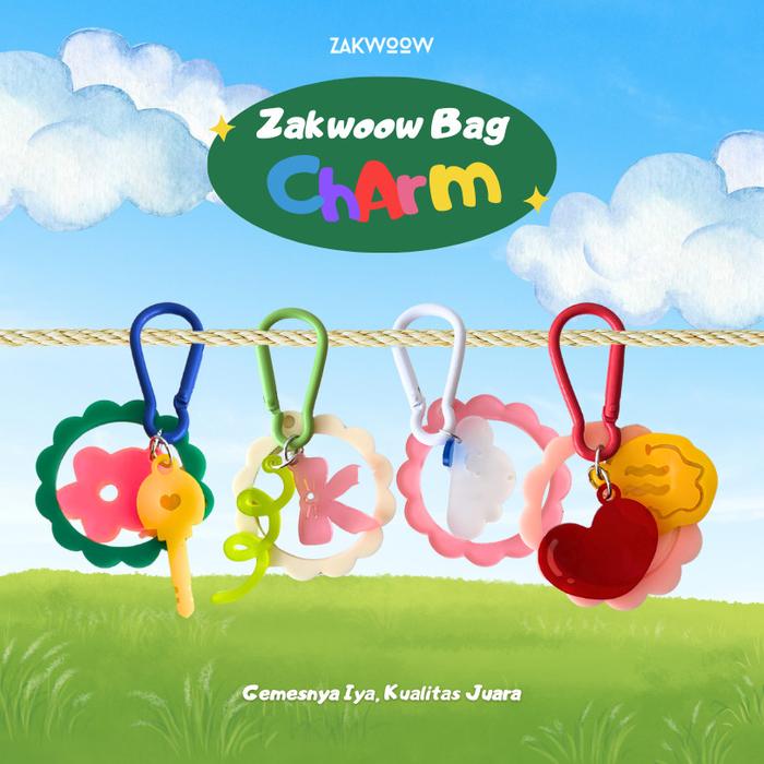 Zakwoow Bag Charm | Gantungan Tas Lucu Colorful Aksesoris Kekinian Promo!
