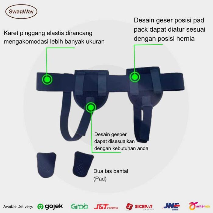 Celana Hernia Obat Turun Berok Supporter Pants