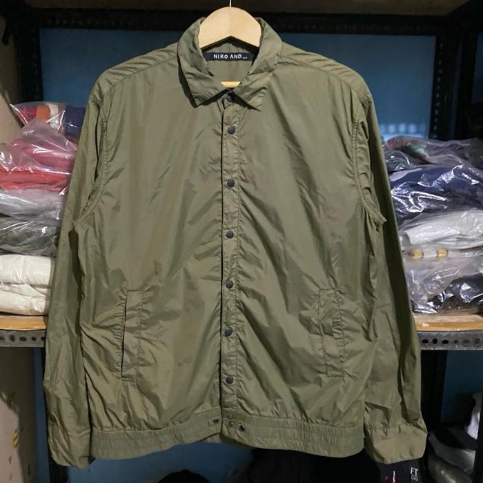 Niko And Nylon Jacket Hijau Size 4 69x56