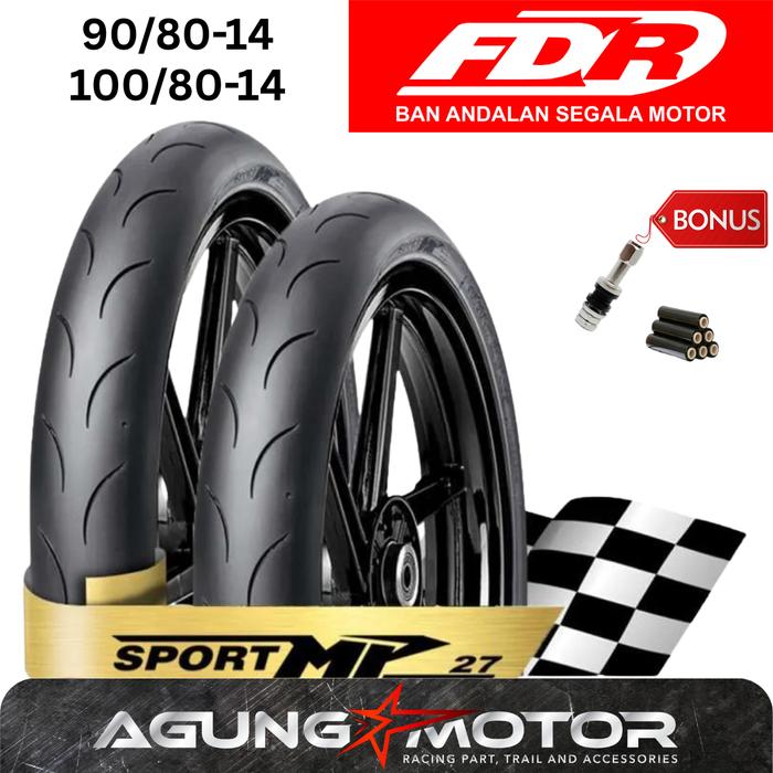 [ SOFT COMPOUND ] Ban FDR SPORT MP27 Ring 14 / 17 TUBELESS ( Beat Vario Mio Satria Sonic Jupiter MX 