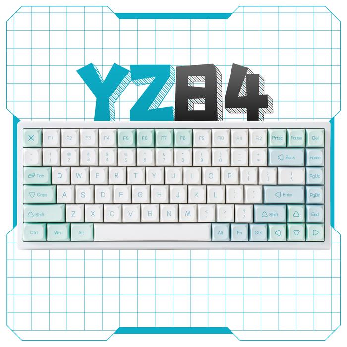 YUNZII YZ84 Wireless Mechanical Keyboard - Mint