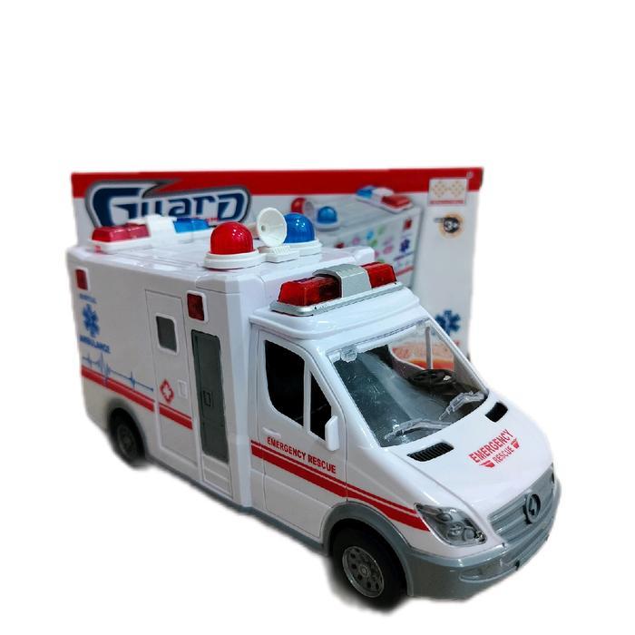 Mainan Anak Mobil Ambulans Lampu Musik