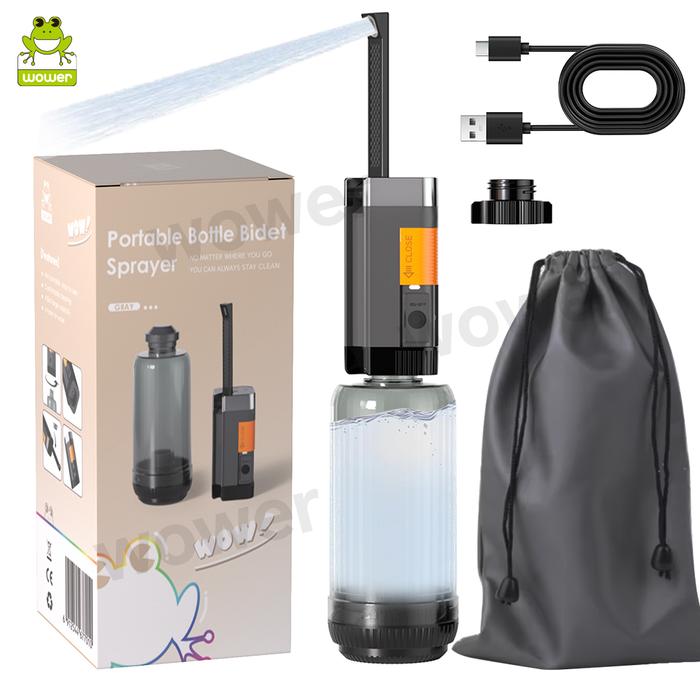 400ML Portable Bidet Waterproof Rechargeable Pocket Bidet Travel Shattaf for Women & Men Personal Hy
