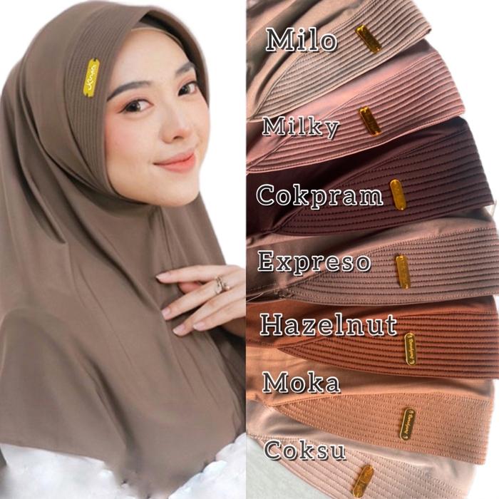 {100 DPT 7PCS L} BERGO HAMIDAH  Size L LABEL AKRILIK Pad Panjang Lembut Oval Nyaman bergoakrilik war