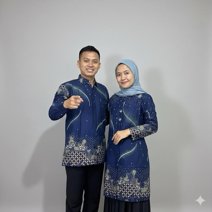 Baju Batik Kemeja Tunik Bahan Katun Prima Premium Model Tunik Dan Kemeja Jaitan Semi Jas Seragam Cou