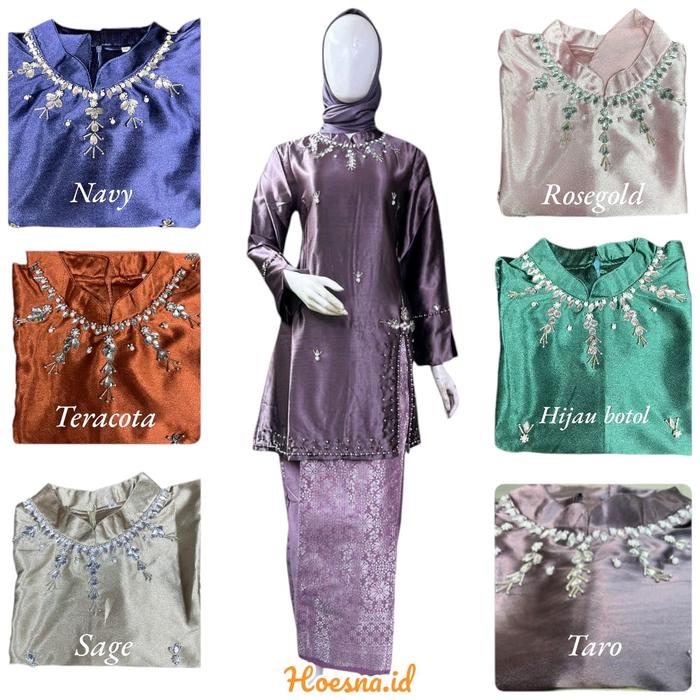 New Kebaya Modern/ Kebaya Bridesmaid/ Kebaya Keluarga/ Kebaya Malay Polos Belah Samping