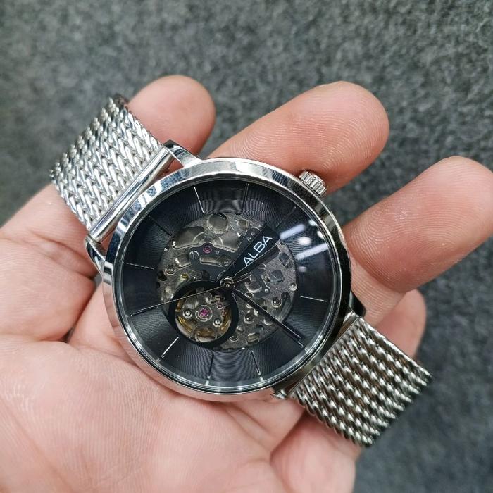 Jam tangan pria Alba Automatic A8A001X1 # Alba A8A001 # A8A001 # A8A001X1 # Alba A8A001X1 # Jam tang