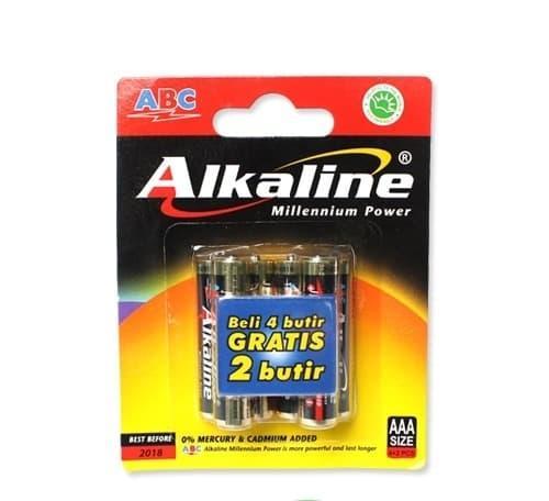 Baterai ABC ALKALINE AAA/A3- 6Pcs | BATTERY ABC ALKALINE