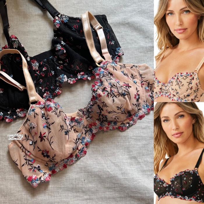 Sofia Vergara Intimates Dreaming of Spring Unlined Liquid Bra Plunge Busa Tipis BH Wired Beha Busa T