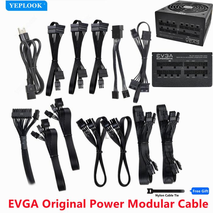 Modular Cable Kit for EVGA SuperNOVA 650W 750W 850W G1 G2 G3 G+ B1 B2