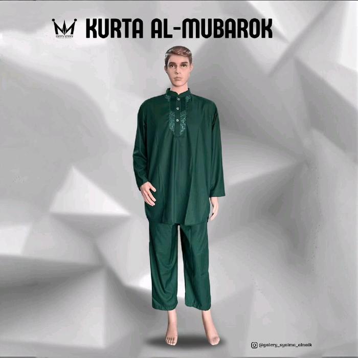 Gamis Pria Setelan / Kurtah Pakistan / Koko AL MUBAROK