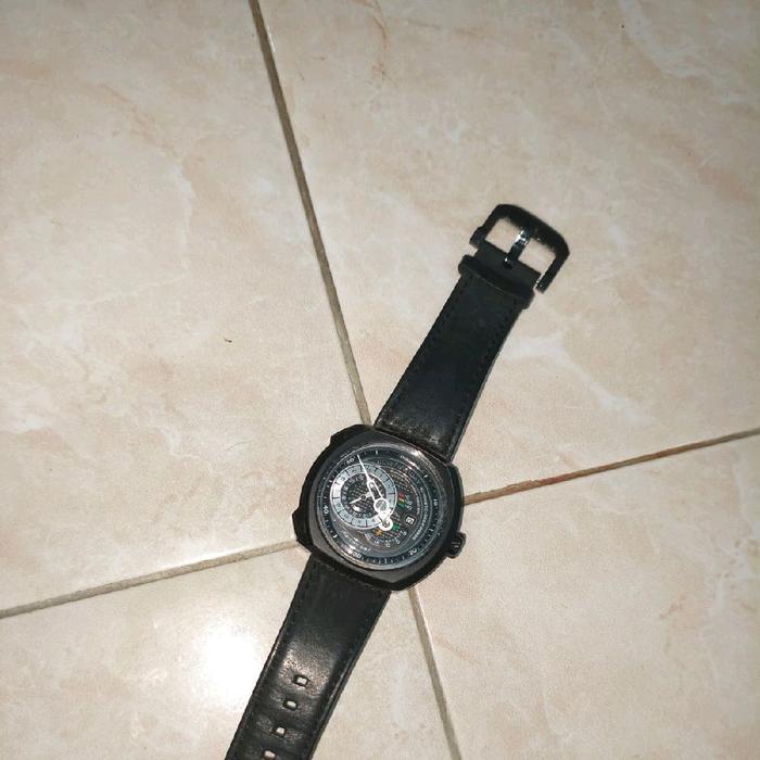 Jam SF(SevenFriday) SF-Q3/01-A105 Automatic Kualitas Mirror Leather Strap Second