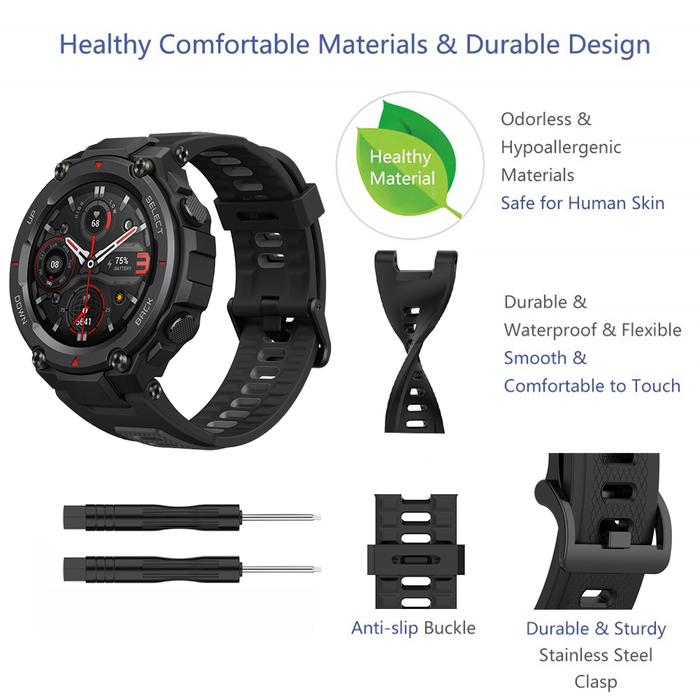 Replacement Strap For Huami T rex Strap Silicone Watchband For T-Rex/T-Rex Pro Strap