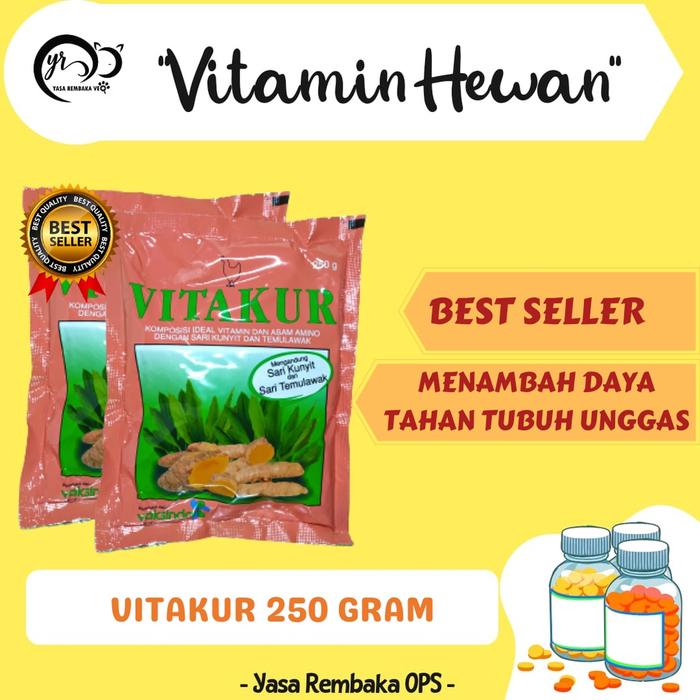 VITAKUR 100 GR - Multivitamin untuk ternak