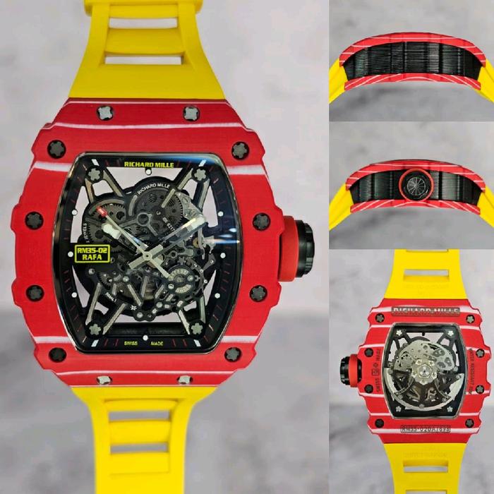 JAM TANGAN PRIA RM 35-02 RAFA LIMITTED EDITION RED CARBON