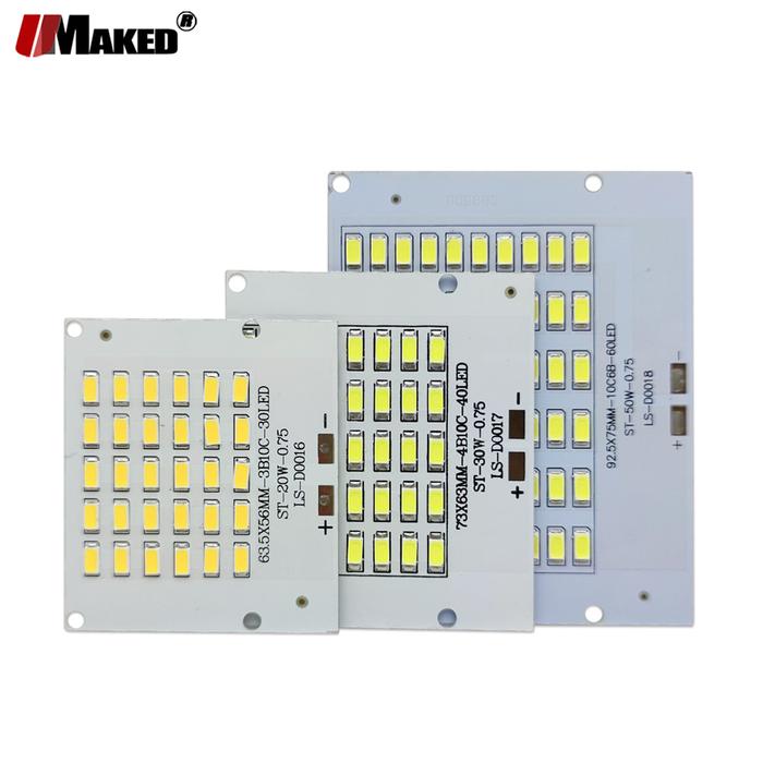 10PC LED PCB Floodlight Plate 20W 30W 50W 100W SMD 5730 Aluminum