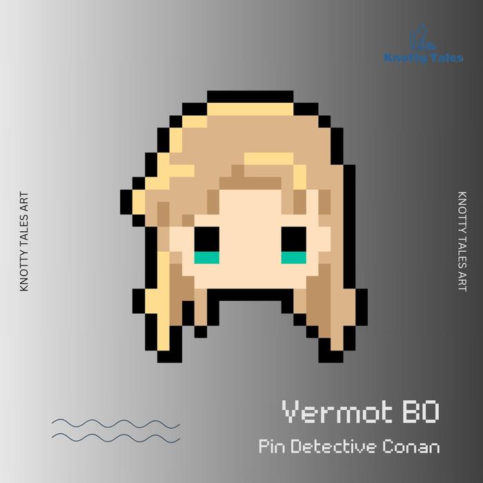 Black Organization Vermot Pin Button Emblem Detektif Conan Merchandise Anime Handmade