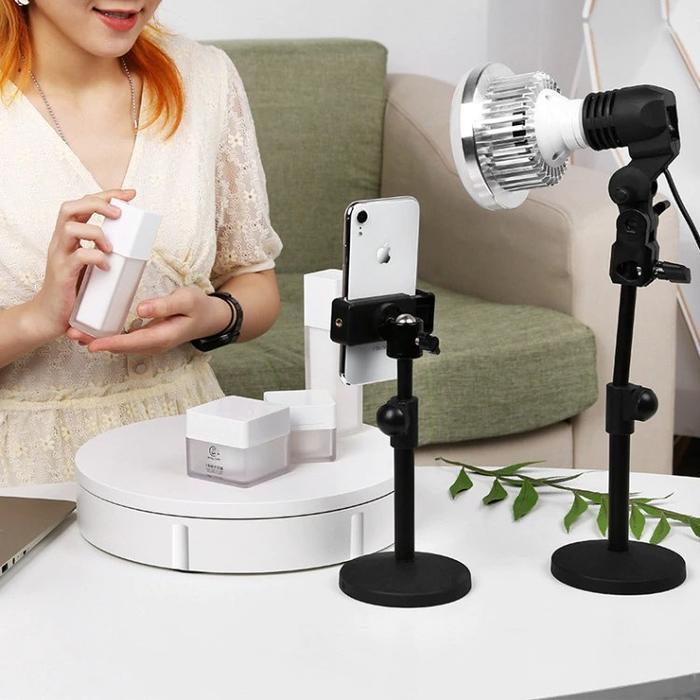Alas Putar Fotografi Rotating Display Stand With Anti Noise