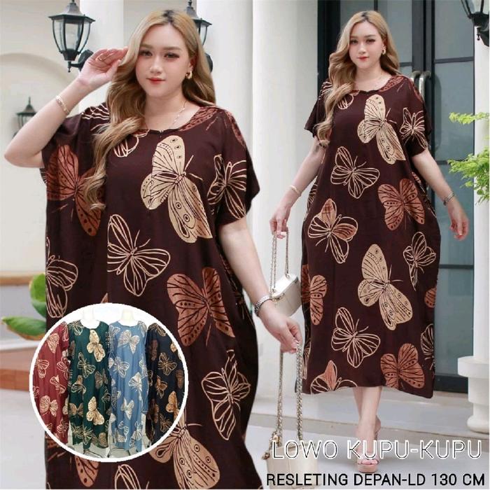 Daster Lowo yuriko Ld 135,dater santai, daster bahan rayon adem,daster kancing depan Busui Bumil Wan