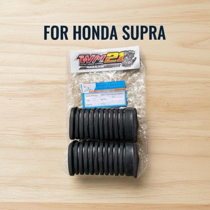 Karet Barstep Supra X 125 Fit New Revo Lama Karisma Pedal Footstep Depan Kualitas Ori untuk Honda Su