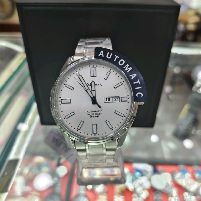 Alba Jam Tangan Rantai Pria Automatic dengan Tampilan Mewah dan Tahan Air 5 BAR