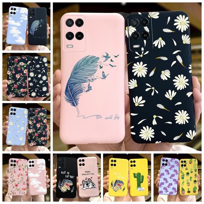 For OPPO A54 Case OPPO A54 5G Phone Case Colored Printed Silicone